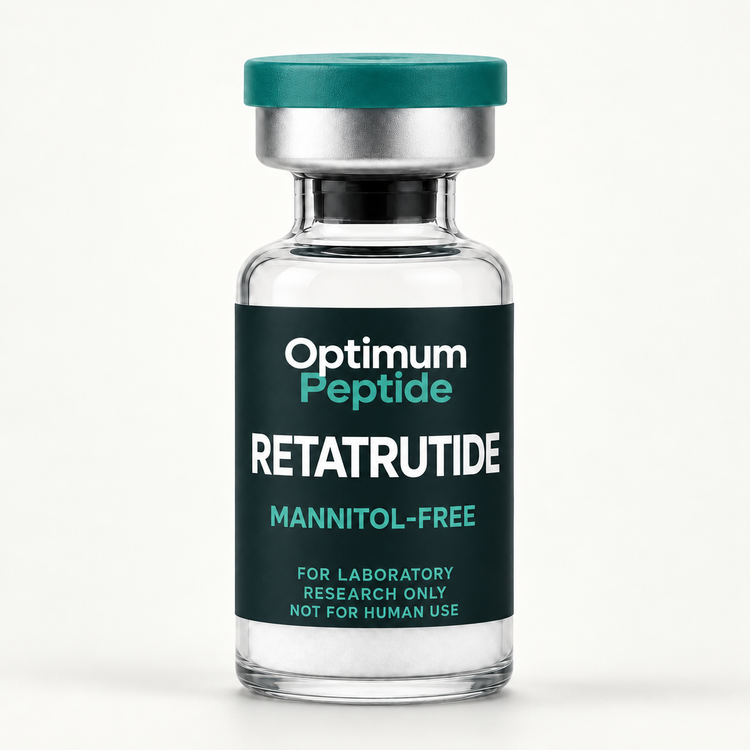 Optimum Peptide Retatrutide Mannitol-Free laboratory research product illustration